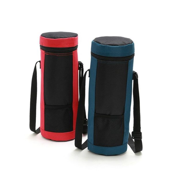 Wine Insulation Bag Portable Cylinder Oxford Cloth Insulation Package Wine Ice Bbag SH0073 / 4L (Red) - Image 3