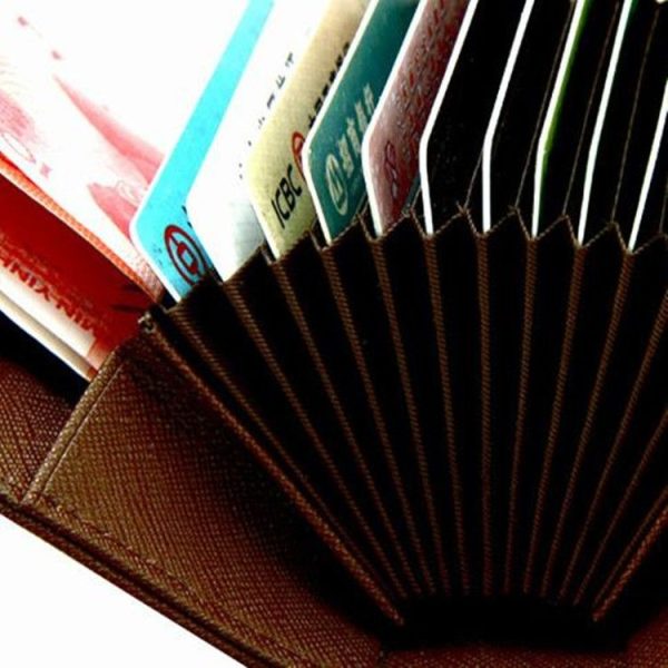 Cross Texture Corrugated Anti-magnetic Anti-RFID Card Package Card Sets (Jujube Red) - Image 8