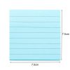 5 PCS Simple Kraft Paper Horizontal Line Small Note Book Square Message Note N Times Post It (Blue) - Image 2