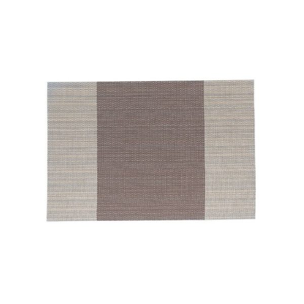 1796 Simple PVC Non-slip Insulation Table Mat Disposable Green Dishes Western Table Mat, Size: 30 x 45cm (Vertical Bar Coffee) - Image 2