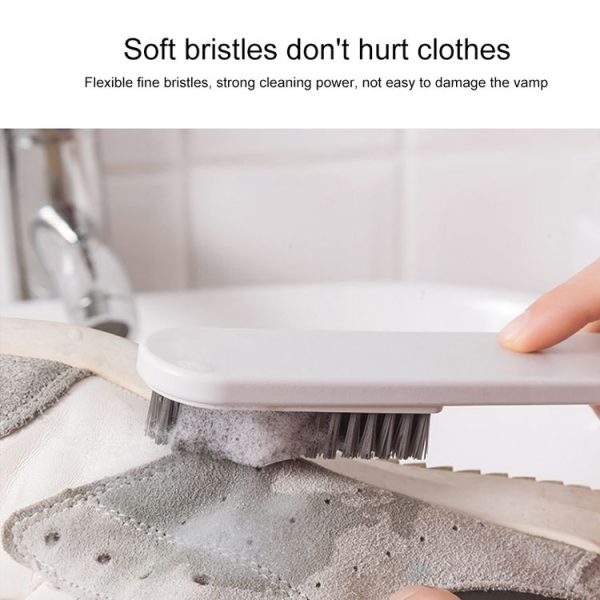 Household Plastic Handle Clothes Cleaner Shoes Scrubbing Cleaning Brushwith Hanging Hole (Blue) - Image 4