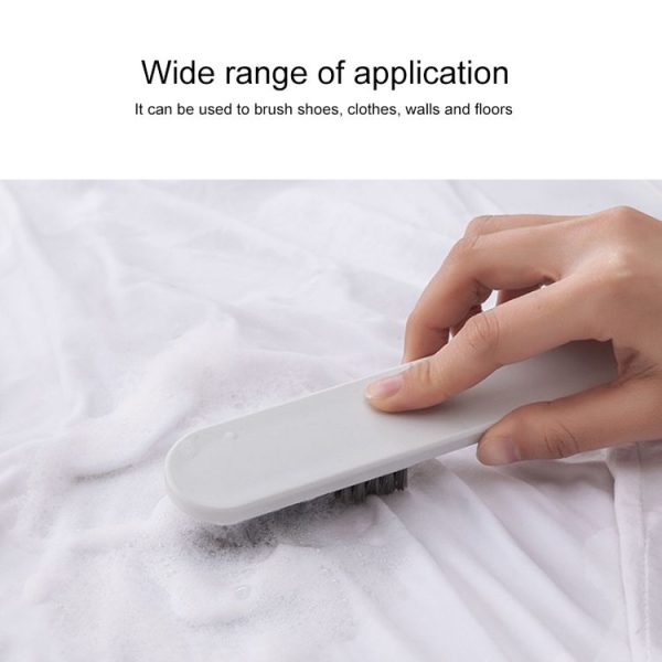 Household Plastic Handle Clothes Cleaner Shoes Scrubbing Cleaning Brushwith Hanging Hole (Blue) - Image 5
