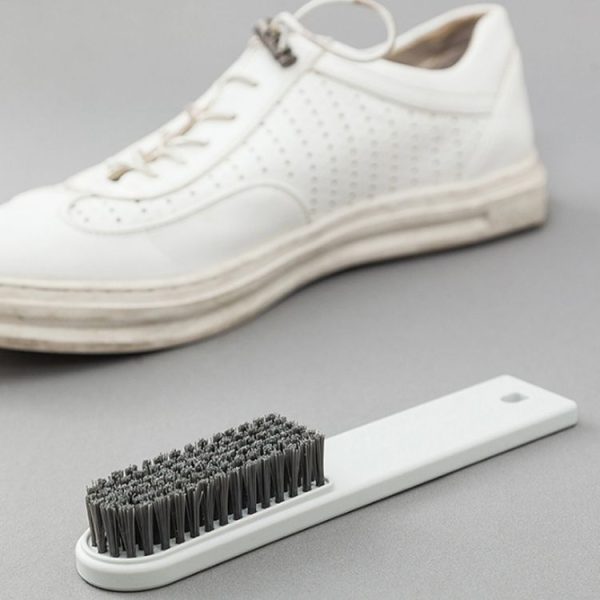 Household Plastic Handle Clothes Cleaner Shoes Scrubbing Cleaning Brushwith Hanging Hole (Blue) - Image 6