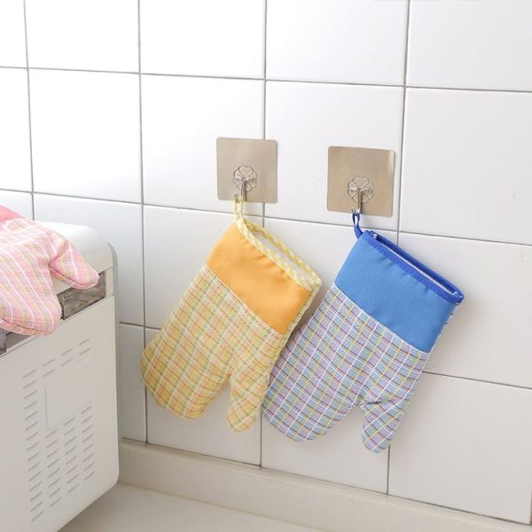 Cross Cotton Insulation Thicken High Temperature Microwave Oven Anti-scalding Gloves (Yellow) - Image 3