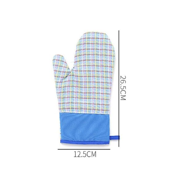 Cross Cotton Insulation Thicken High Temperature Microwave Oven Anti-scalding Gloves (Yellow) - Image 6