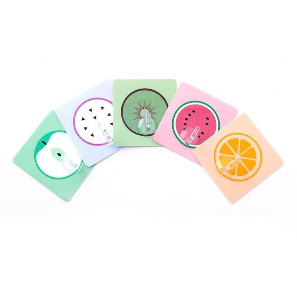 5 PCS Nail-Free Seamless Strong Adhesive Door Hooks Kitchen Bathroom Wall With Multi-Purpose Hooks (Kiwifruit) - Image 7