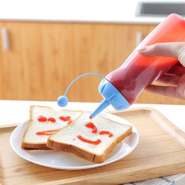 Rotating Cap Sauce Bottle Pot Sauce Jar Random Color Delivery