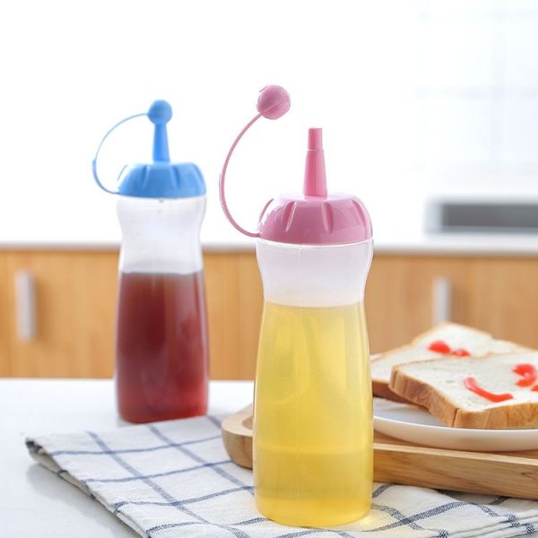 Rotating Cap Sauce Bottle Pot Sauce Jar Random Color Delivery - Image 3