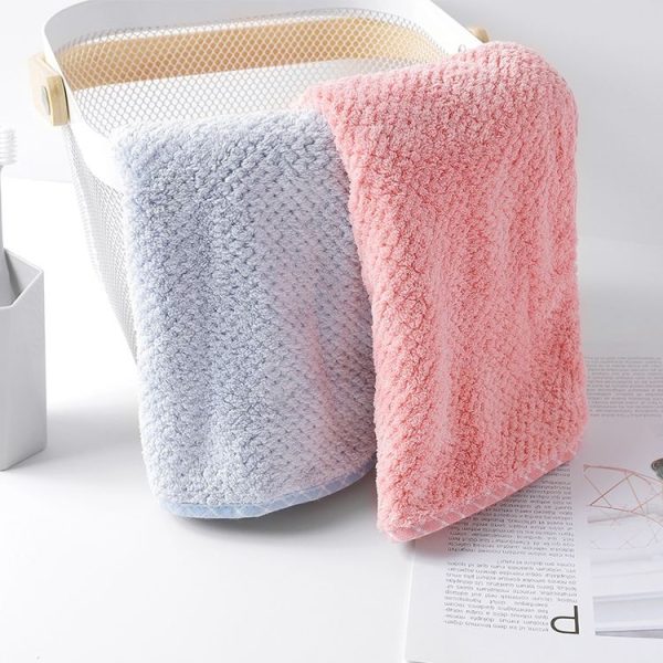 Creative Bear Cute Face Towel Absorbent Lint Soft Wash Coral Fleece Gift Towel, Size: 30x40cm (Blue) - Image 5