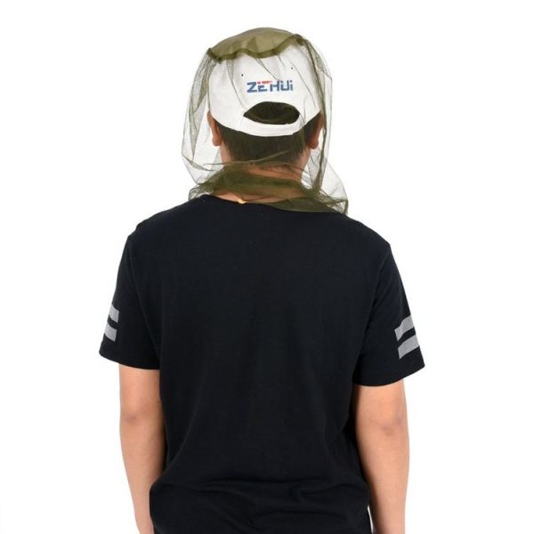 Anti-mosquito Bee Insect Net Hat Head Face Protection Net Cover Travel Camping Protector - Image 3