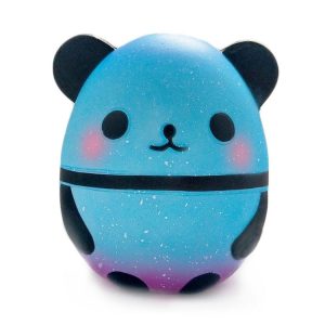 Adorable Super Slow Rising Squishy PU Panda Egg Doll Stress Relief Toy (Big Size Blue)
