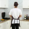 Chef Aprons Unisex Kitchen Hotel Coffee Shop Bakery Waiter Work Wear, Style: Knife And Fork, Size: 65x73cm - Image 3