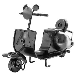 Mini Iron Sheep Motorcycle Decoration Creative Home Desktop Decoration Online Shop Shooting Props (Silver Grey)