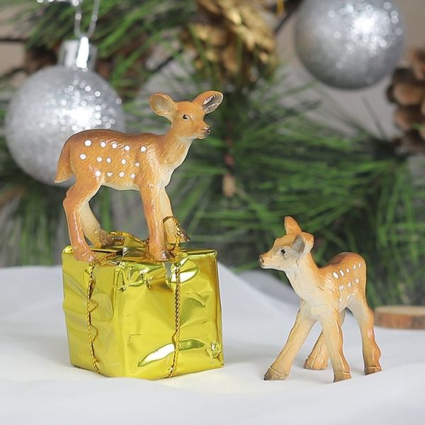 Deer Animal Resin Ornaments Creative Home Christmas Gift Decorations - Image 3