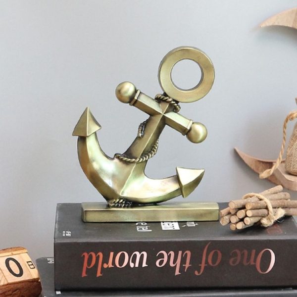 Retro Wrought Iron Anchor Model Ornaments Creative Counter Display Decoration Furnishings - Image 2