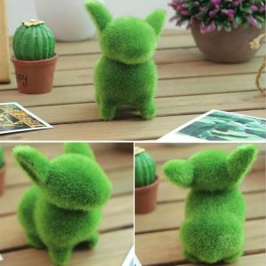 Simulation Artificial Grass Animal Ornaments (Rabbit)