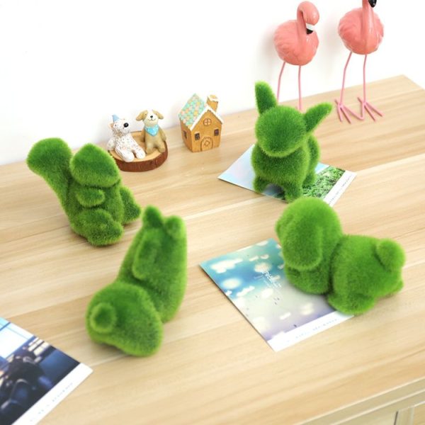 Simulation Artificial Grass Animal Ornaments (Rabbit) - Image 4