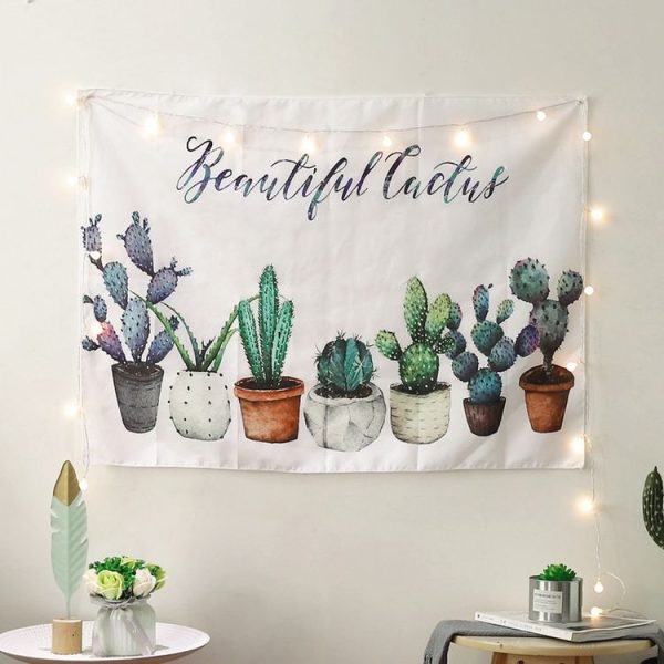 Background Wall Hanging Cloth Photography Background Cloth Bedroom Tapestry (Leaf Size: 97x73cm) - Image 5
