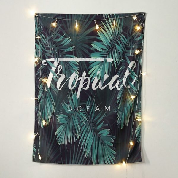 Background Wall Hanging Cloth Photography Background Cloth Bedroom Tapestry (Leaf Size: 97x73cm) - Image 6