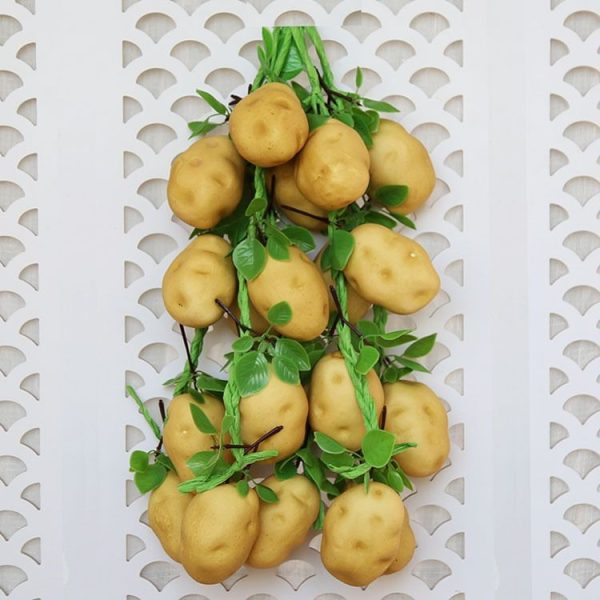 Simulation Vegetable String Farmhouse Restaurant Decoration Potato String Photography Prop - Image 2