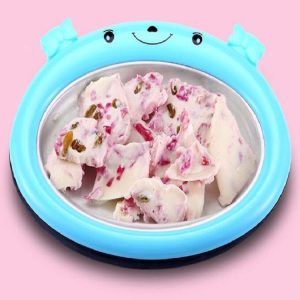Cartoon Mini Ice Cream Maker Fried Yogurt Machine (Blue)