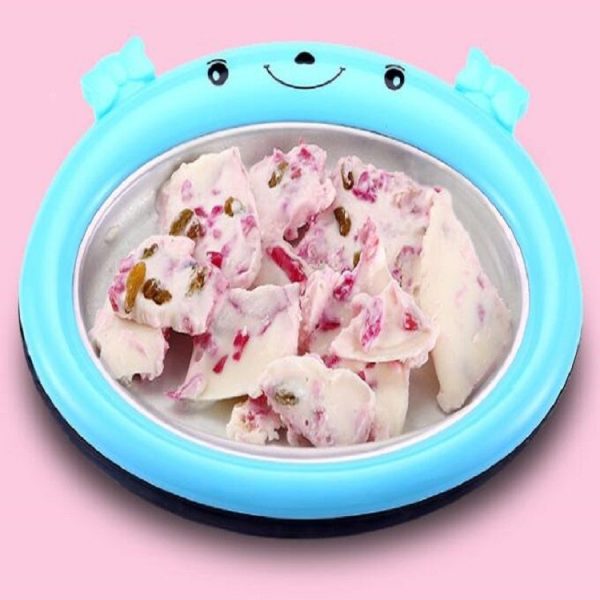 Cartoon Mini Ice Cream Maker Fried Yogurt Machine (Blue) - Image 2