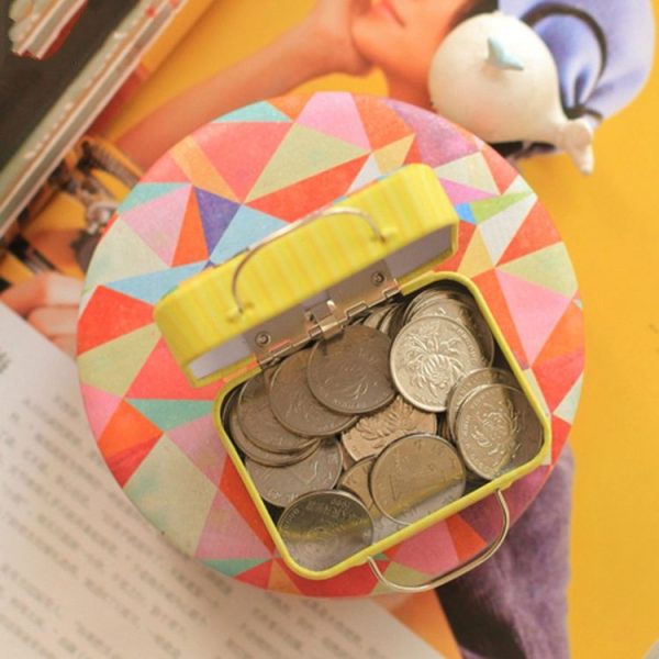 Retro Suitcase Shape Candy Storage Box Wedding Supplies Household Iron Box (Vintage Seal -12) - Image 4