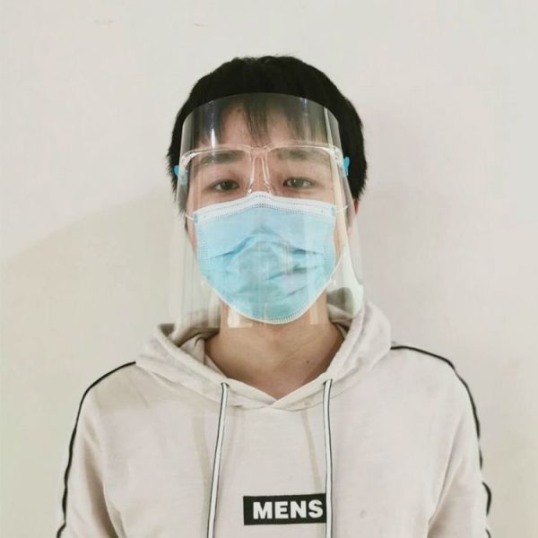 Anti-Saliva Splash Anti-Spitting Anti-Fog Anti-Oil Transparent Face Mask Face Shield (Transparent) - Image 3