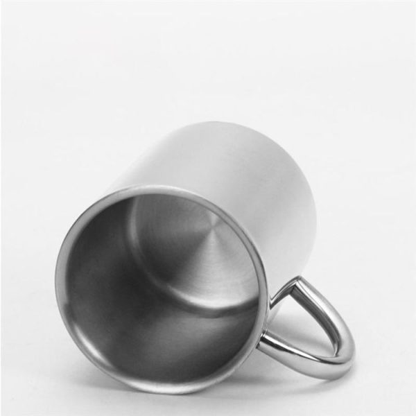 304 Stainless Steel Double Insulation Coffee Drink Milk Water Mugs Durable Drinking Cup with Lid 280ml - Image 3