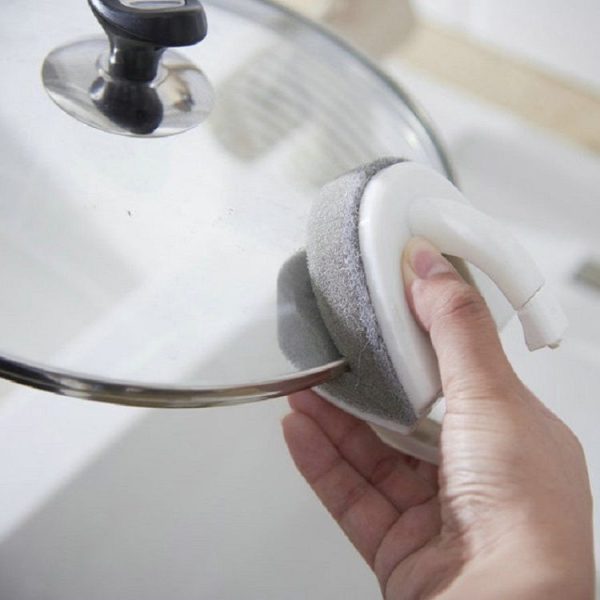 2 PCS Foldable Bathroom Toilet Kitchen Glass Wall Brush Bottom Sponge Brush Tool, Color Delivery Randomly - Image 5