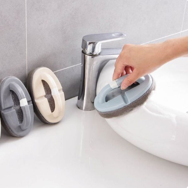 2 PCS Foldable Bathroom Toilet Kitchen Glass Wall Brush Bottom Sponge Brush Tool, Color Delivery Randomly - Image 7