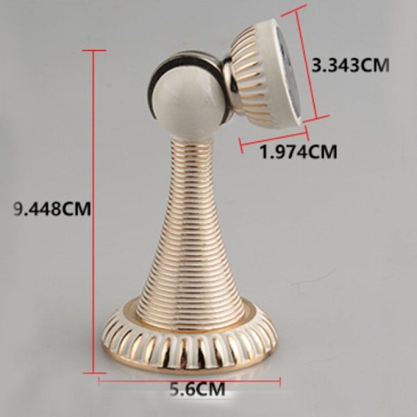 Lvory White Strong Magnetic Force Stainless Steel Door Stopper Ground Suction Wall Suction Blocking Holder - Image 3