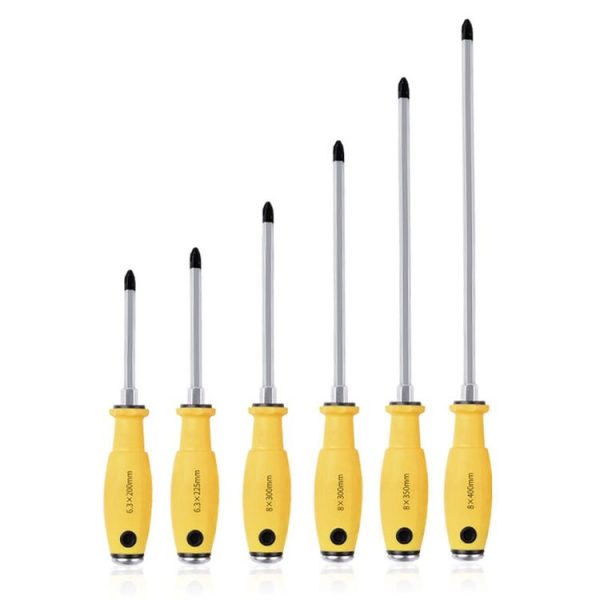 Chrome Vanadium Steel Percussion Screwdriver, Specification: 6.3x200mm 4inch Phillips - Image 2