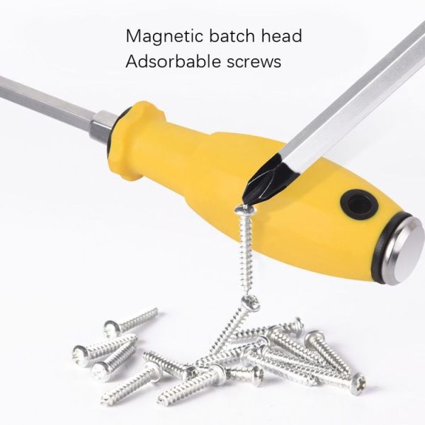 Chrome Vanadium Steel Percussion Screwdriver, Specification: 6.3x200mm 4inch Phillips - Image 5