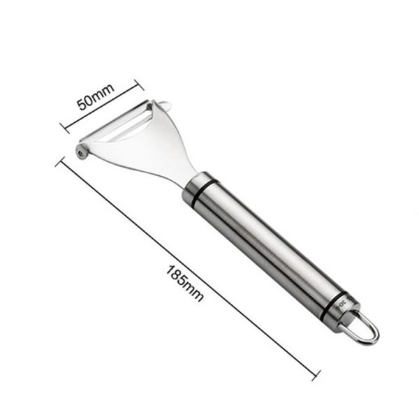 Stainless Steel Peeler Fruit Knife Planer Multi-function Kitchen Scraper Potato Peeling Knife (Triangular Planer) - Image 2