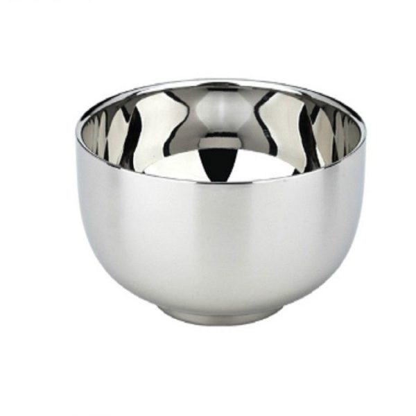 Stainless Steel Double-layer Vacuum Insulation Anti-scalding Bowl, Diameter: 11.5cm