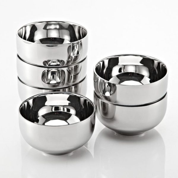 Stainless Steel Double-layer Vacuum Insulation Anti-scalding Bowl, Diameter: 11.5cm - Image 3