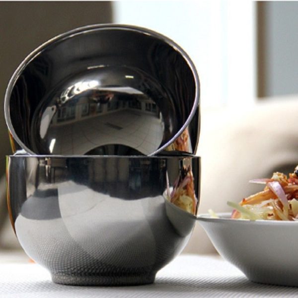 Stainless Steel Double-layer Vacuum Insulation Anti-scalding Bowl, Diameter: 11.5cm - Image 6