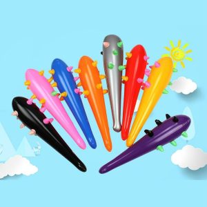 3 PCS Children pvc Inflatable Mace Toy Party Props Party Activities (Color Random Delivery)