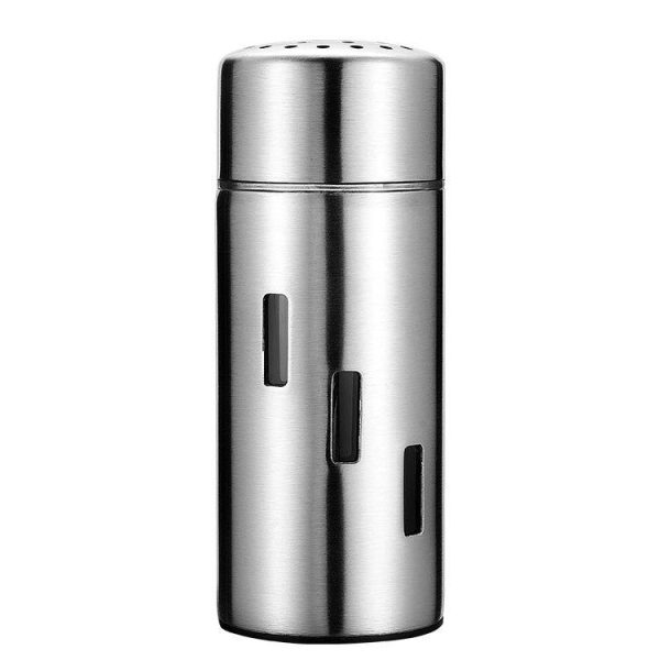 Stainless Steel Sauce Jars Chili Jars Barbecue Condiments Box Seasoning Jar Set, Specification: Small Hole - Image 2