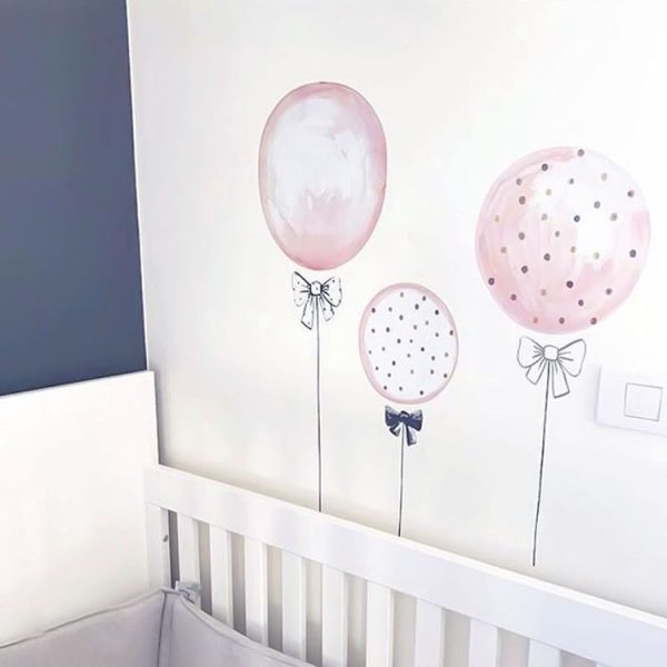 Children Room Balloon Flamingo Cartoon Wall Stickers Kindergarten Early Education Center Decoration Painting (Balloon) - Image 3