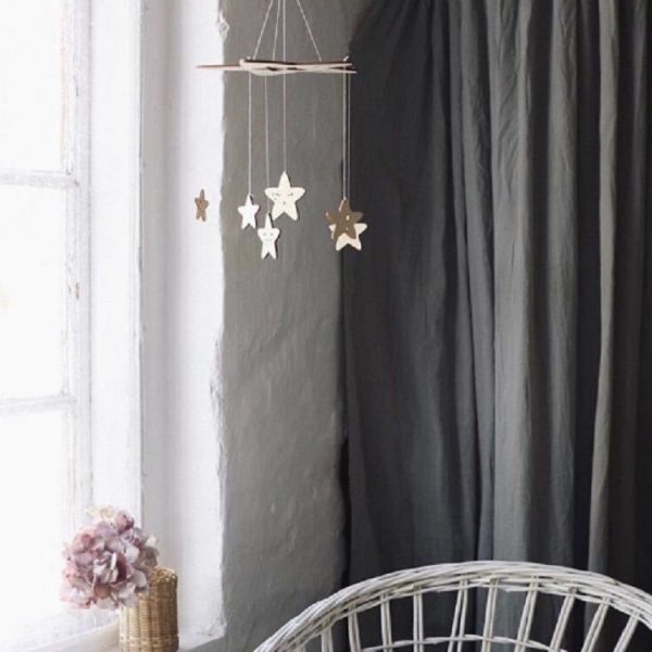 Wooden Five-star Wind Chime Pendant Crib Bell Home Decoration - Image 4