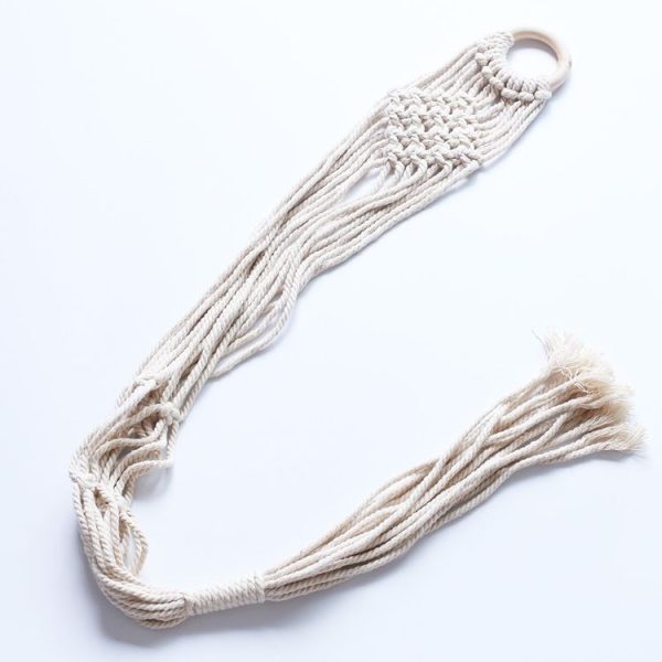 Home Bohemian Style Weaving Suspension Flower Pot Holder (B)