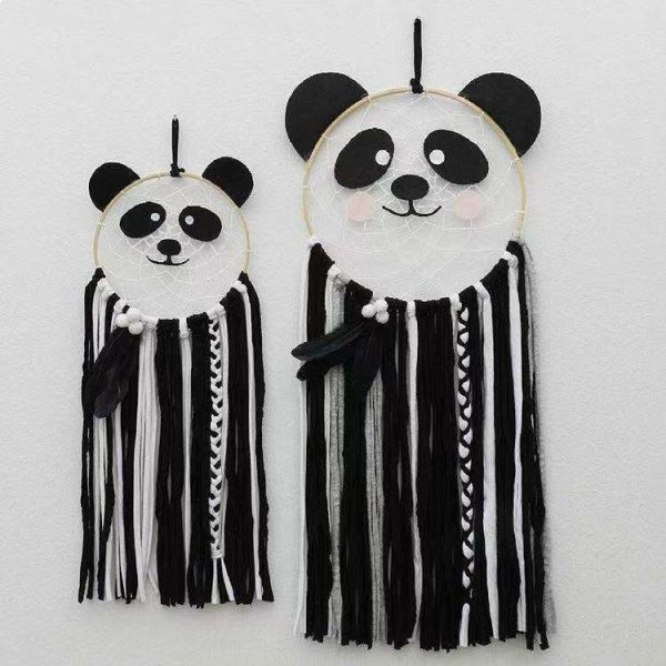 Cute Children Room Bedroom Panda Wind Chime Pendant Decoration (Girl) - Image 3