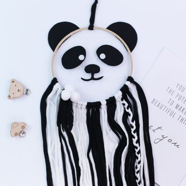 Cute Children Room Bedroom Panda Wind Chime Pendant Decoration (Girl) - Image 5