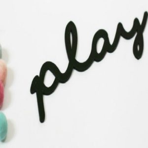 Acrylic Letter Wall Stickers Children Clothing Store Children Room Decoration Props, Specification: Play (Small)
