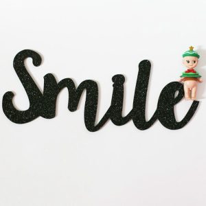 Acrylic Letter Wall Stickers Children Clothing Store Children Room Decoration Props, Specification: Smile (Large)