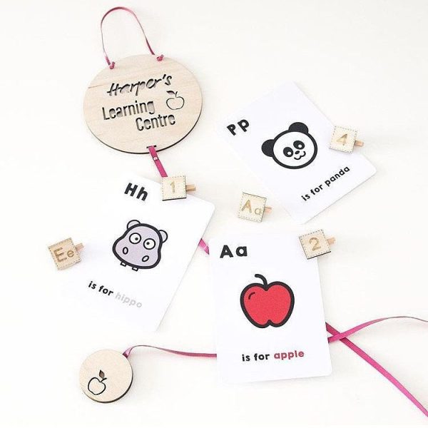 Photo Show Wooden Cowhide Rope Wall Decoration Card Children Room Decoration (Meow) - Image 4