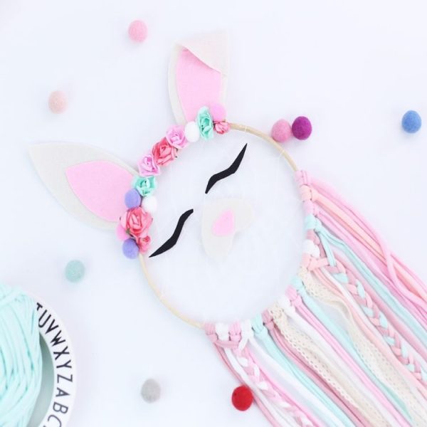 Creative Hand-woven Crafts Winking Rabbit Dream Catcher Home Car Wall Hanging Decoration - Image 5