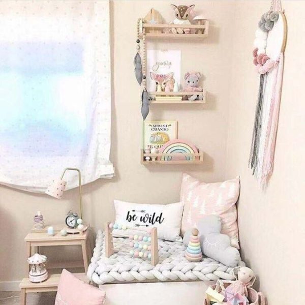 Cute Girl Heart Dream Catcher Wind Chimes Home Pendant (Pink) - Image 8